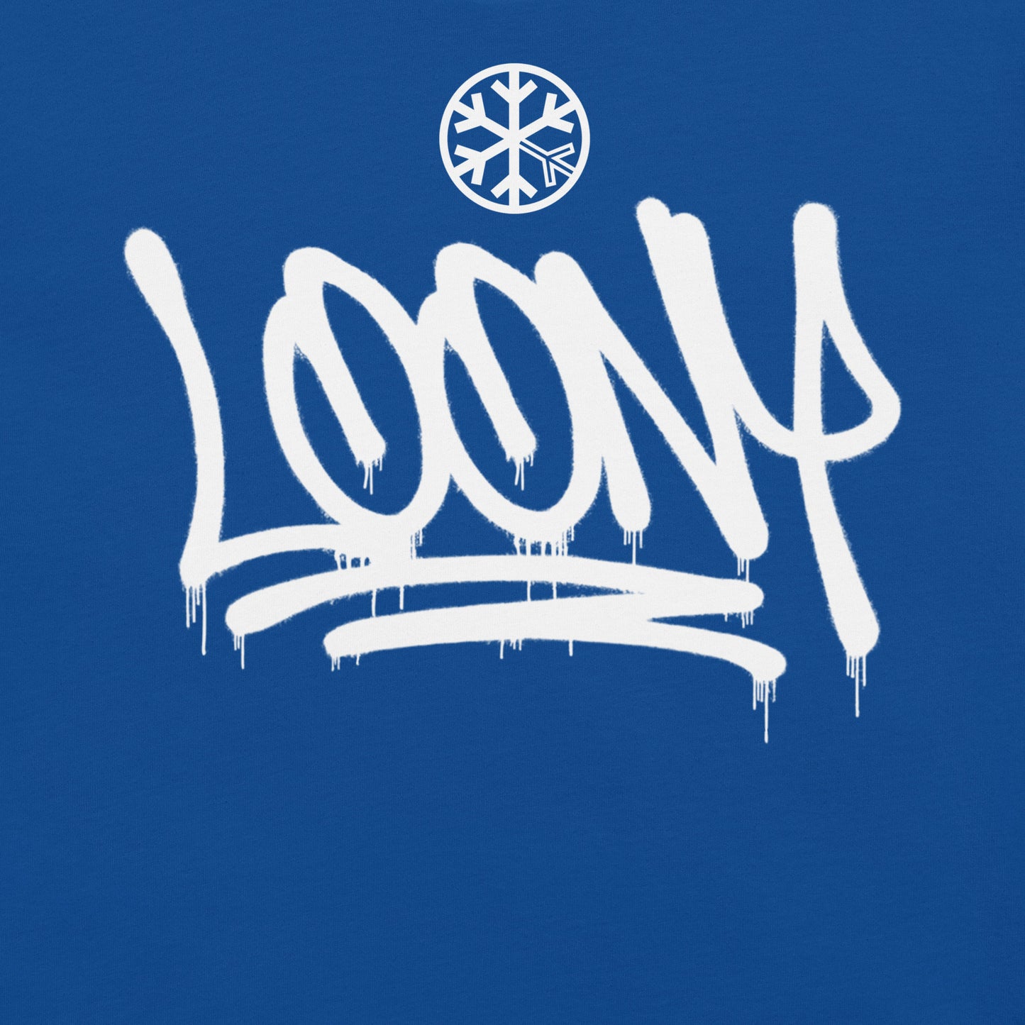 Blue-Loony Graffiti Tag Tee from B.Different Clothing, graphic, graffiti-inspired streetwear t-shirt