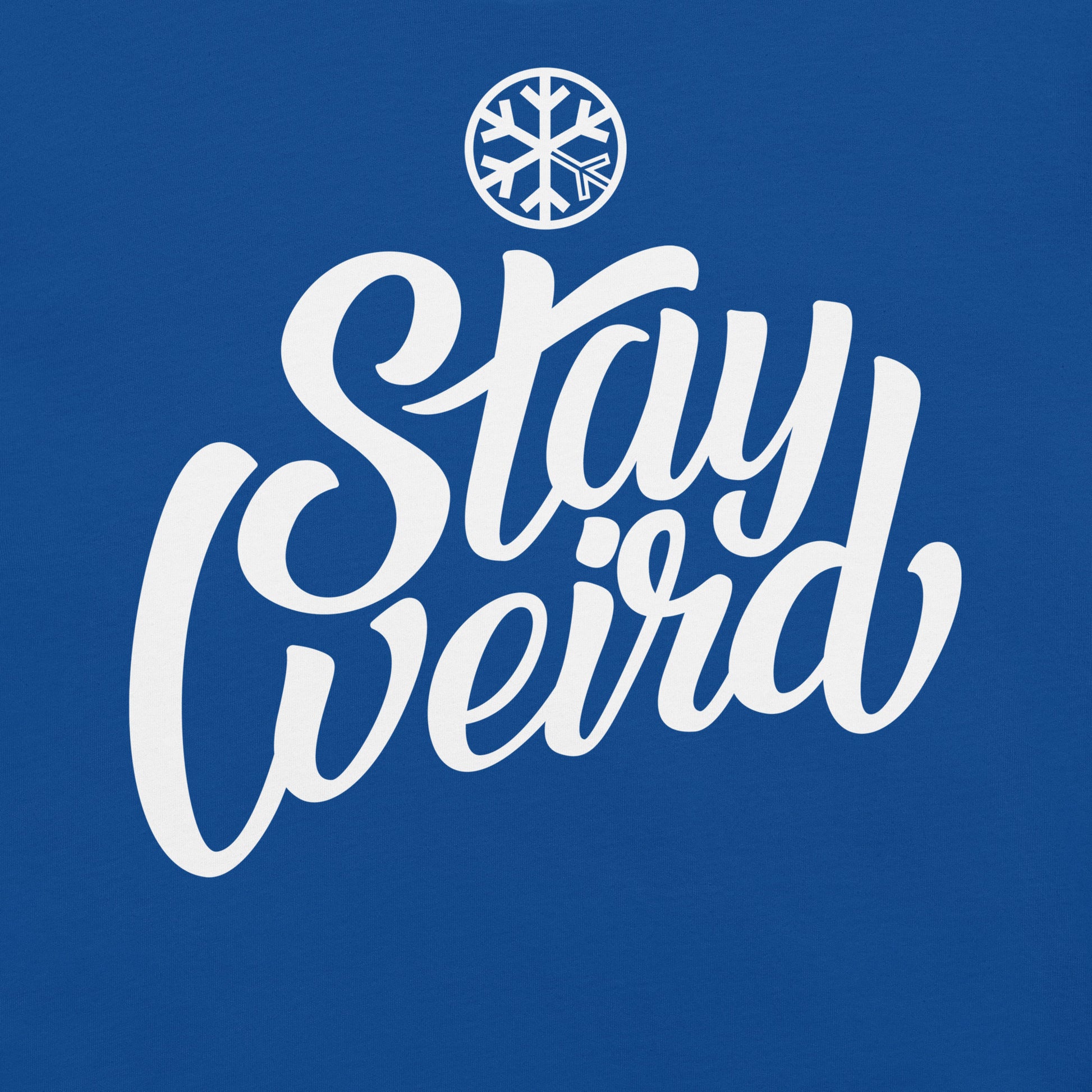 Blue-Stay Weird Tee from B.Different Clothing, graphic, graffiti-inspired streetwear t-shirt