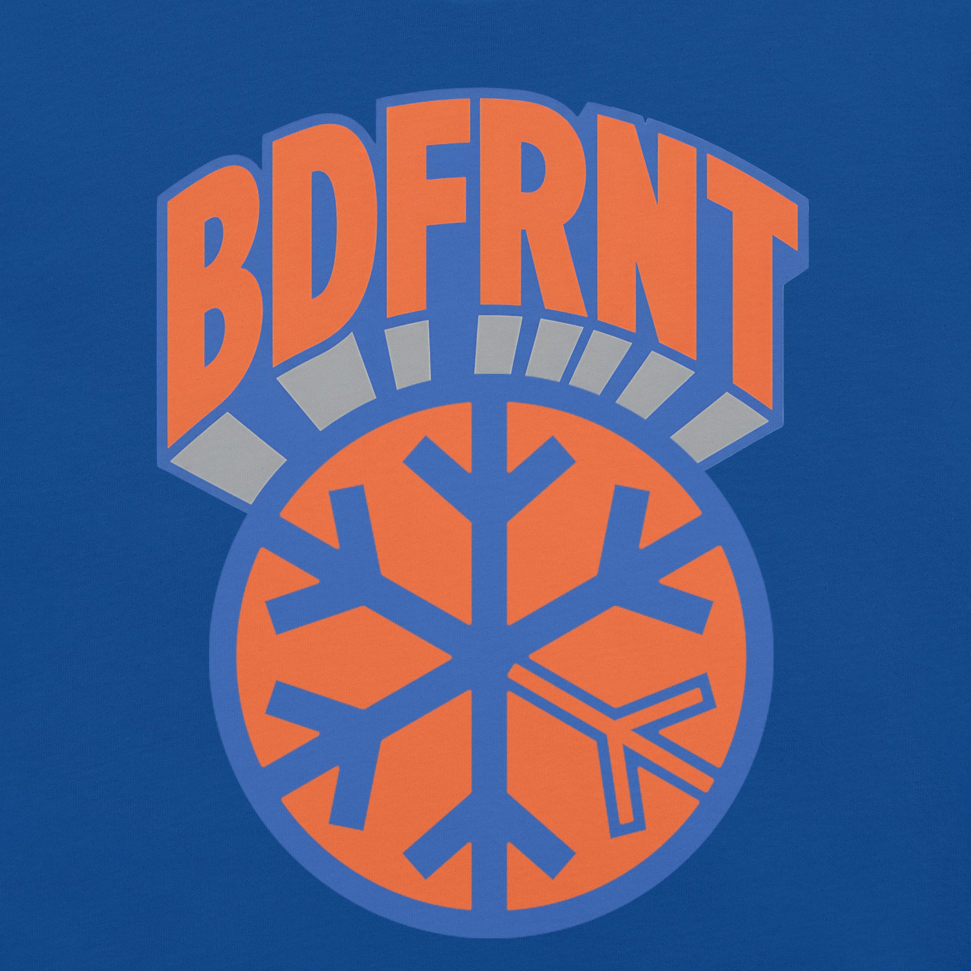 Blue-BDFRNT Logo 1989 Tee from B.Different Clothing, graphic, graffiti-inspired streetwear t-shirt