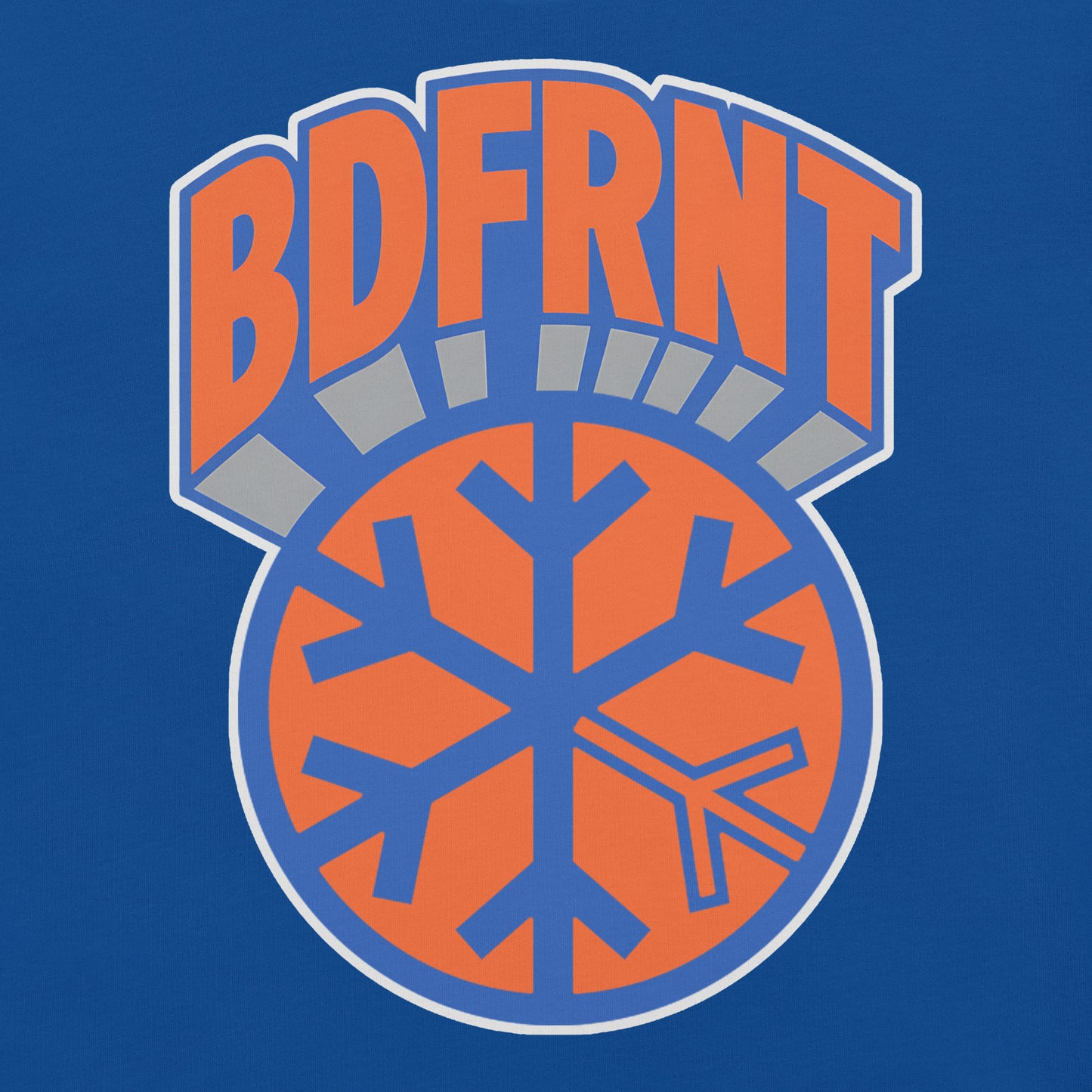 Blue-BDFRNT Logo 1989 Tee from B.Different Clothing, graphic, graffiti-inspired streetwear t-shirt