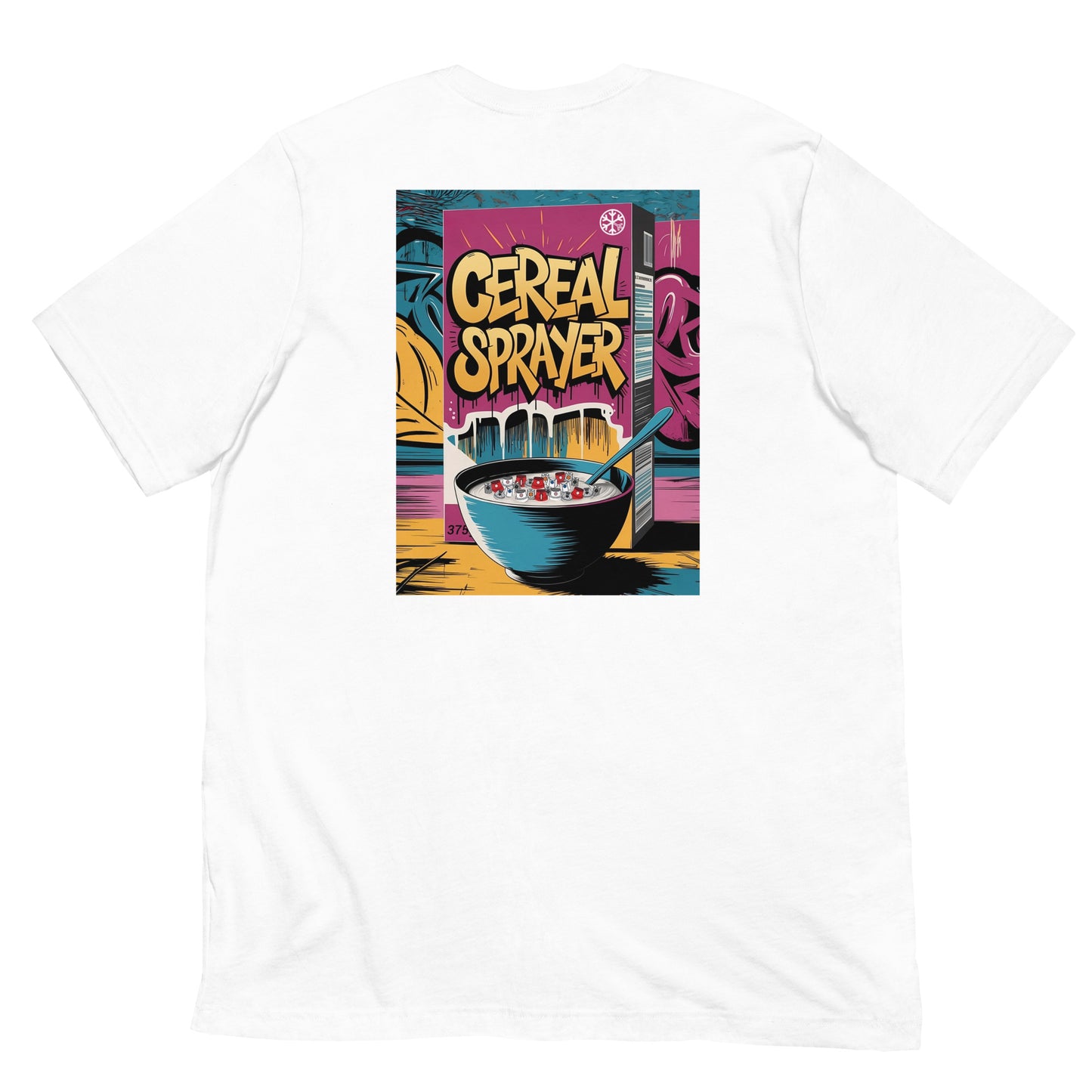 Cereal Sprayer Graffiti Tee white B.Different Clothing graffiti street art inspired streetwear brand