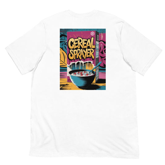 Cereal Sprayer Graffiti Tee white B.Different Clothing graffiti street art inspired streetwear brand