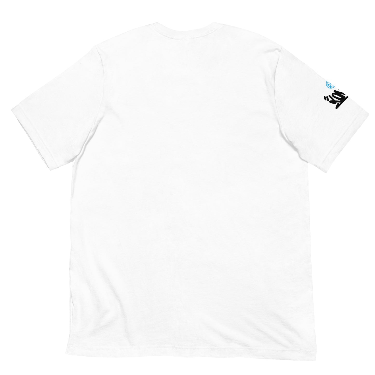White-Loner Graffiti Piece Tee from B.Different Clothing, back view, graffiti-inspired streetwear t-shirt