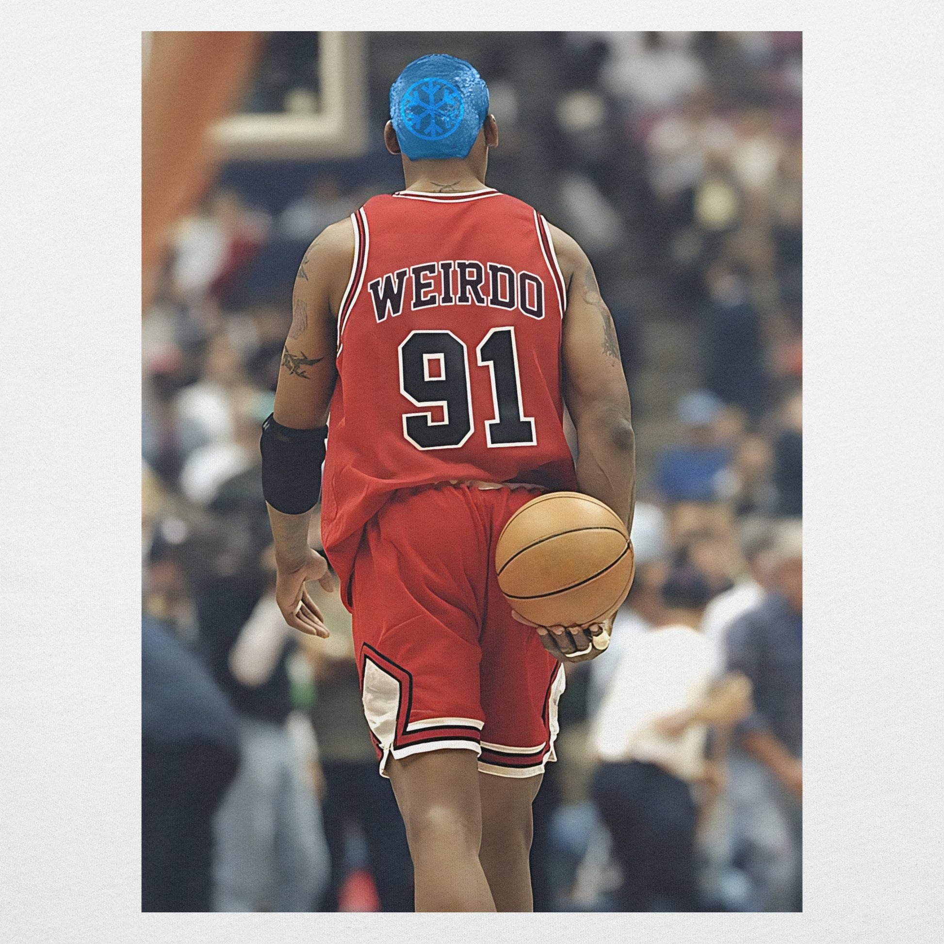 White-Dennis Graffiti Tee from B.Different Clothing, graphic, graffiti-inspired streetwear t-shirt