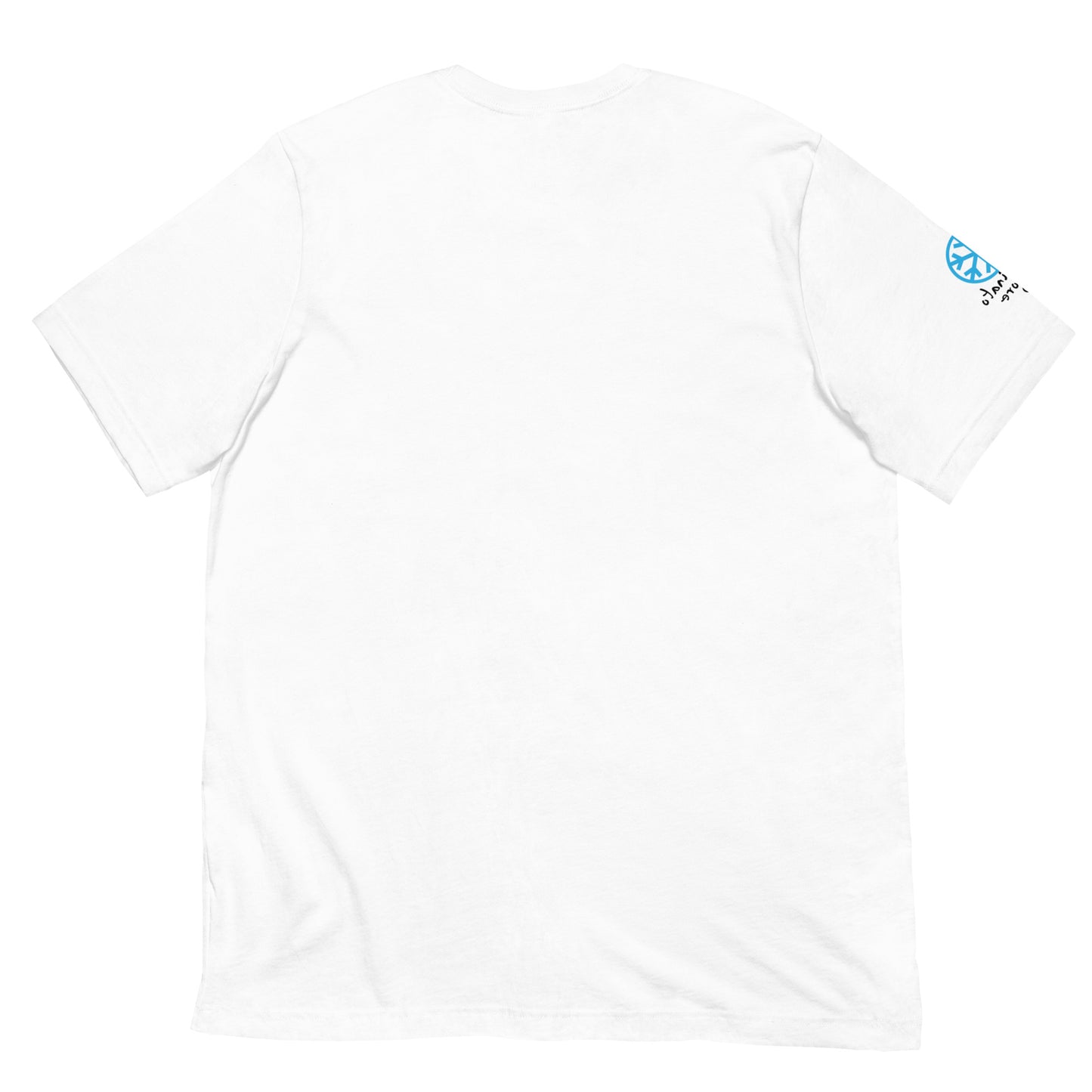 White-Leonardo da Vinci Tee from B.Different Clothing, back view, graffiti-inspired streetwear t-shirt