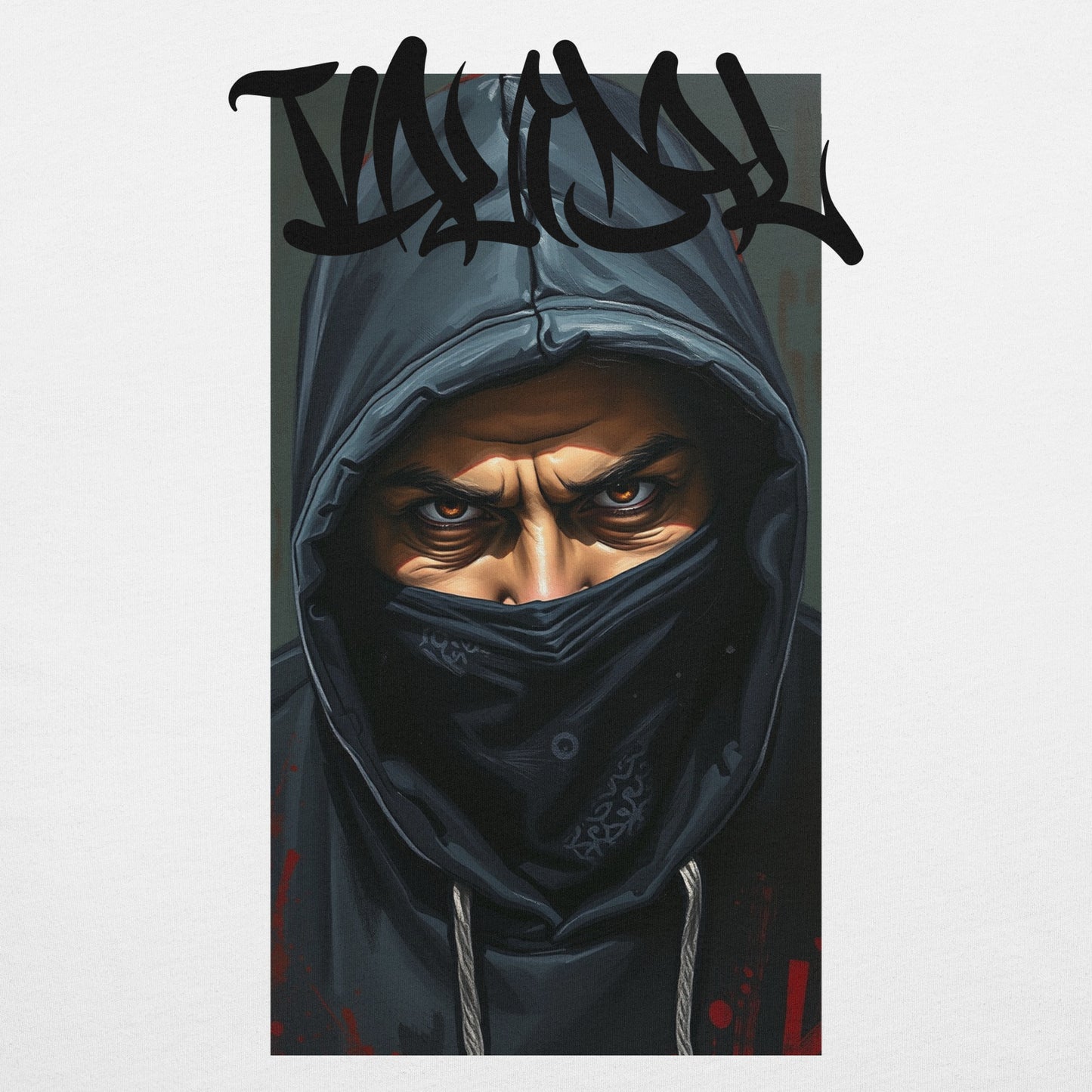 White-Vandal Graffiti Writer Tee from B.Different Clothing, graphic, graffiti-inspired streetwear t-shirt
