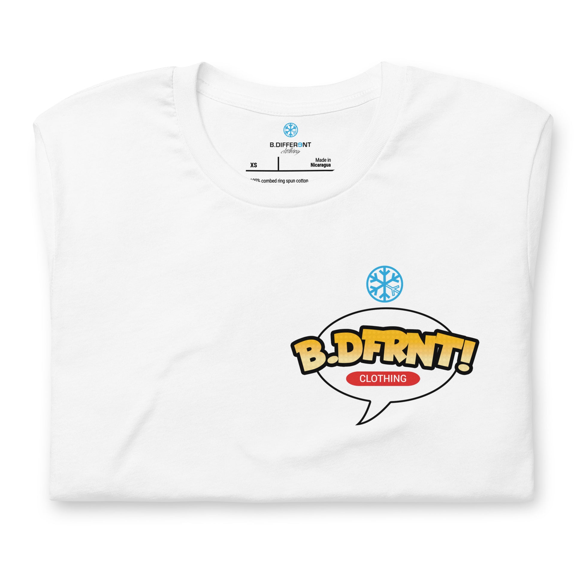 folded graffiti artist vinyl figure tee white by B.Different Clothing graffiti street art inspired streetwear brand