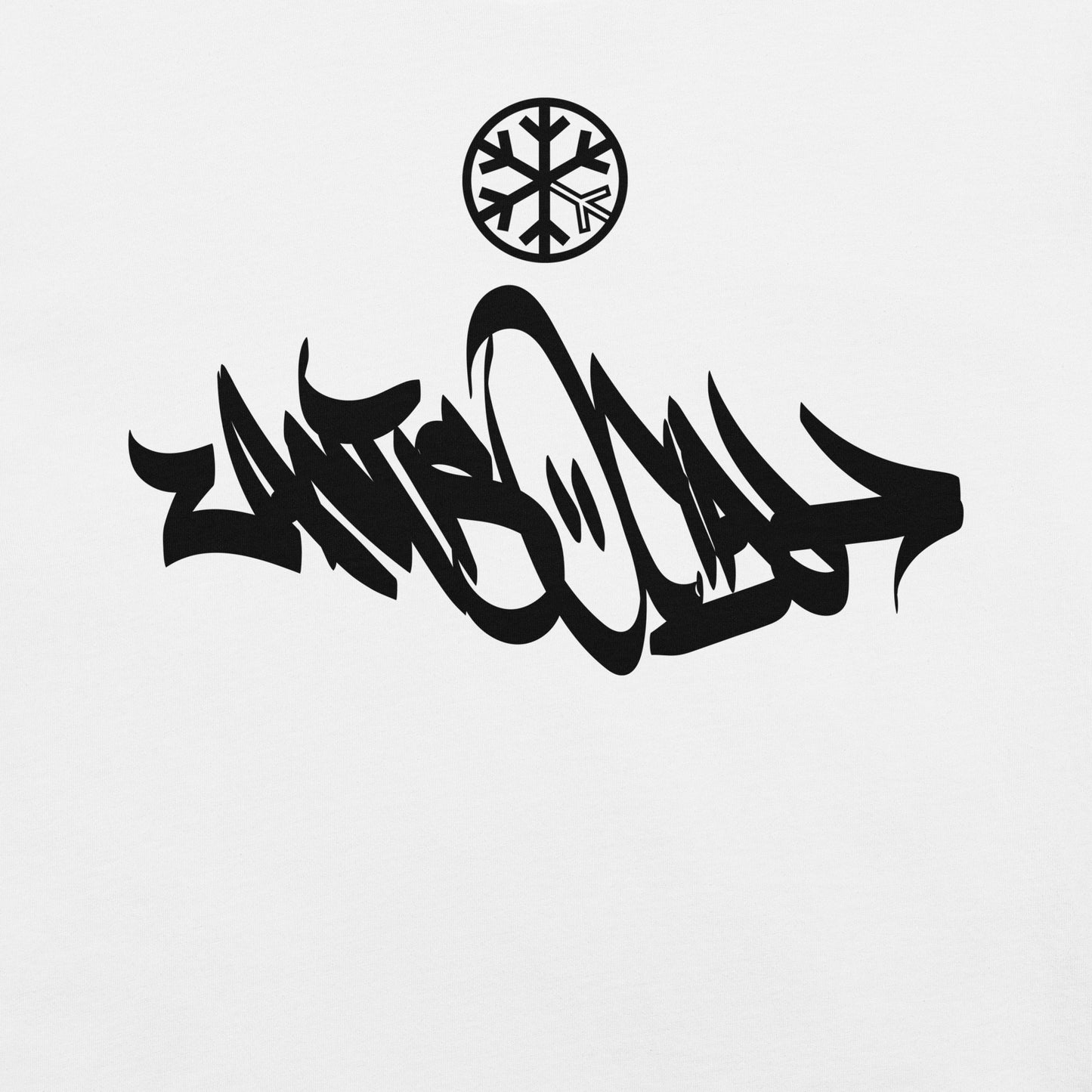 White-Antisocial Graffiti Tag Tee from B.Different Clothing, graphic, graffiti-inspired streetwear t-shirt