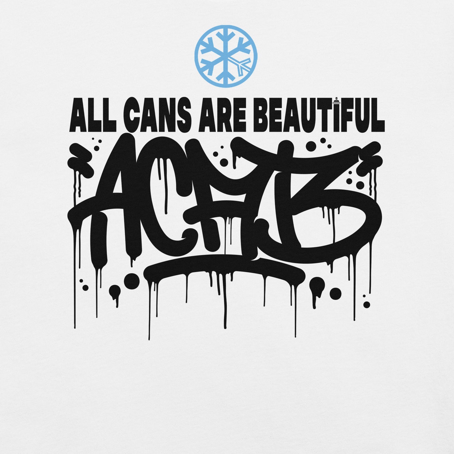 White-Acab Graffiti Tag Tee from B.Different Clothing, graphic, graffiti-inspired streetwear t-shirt