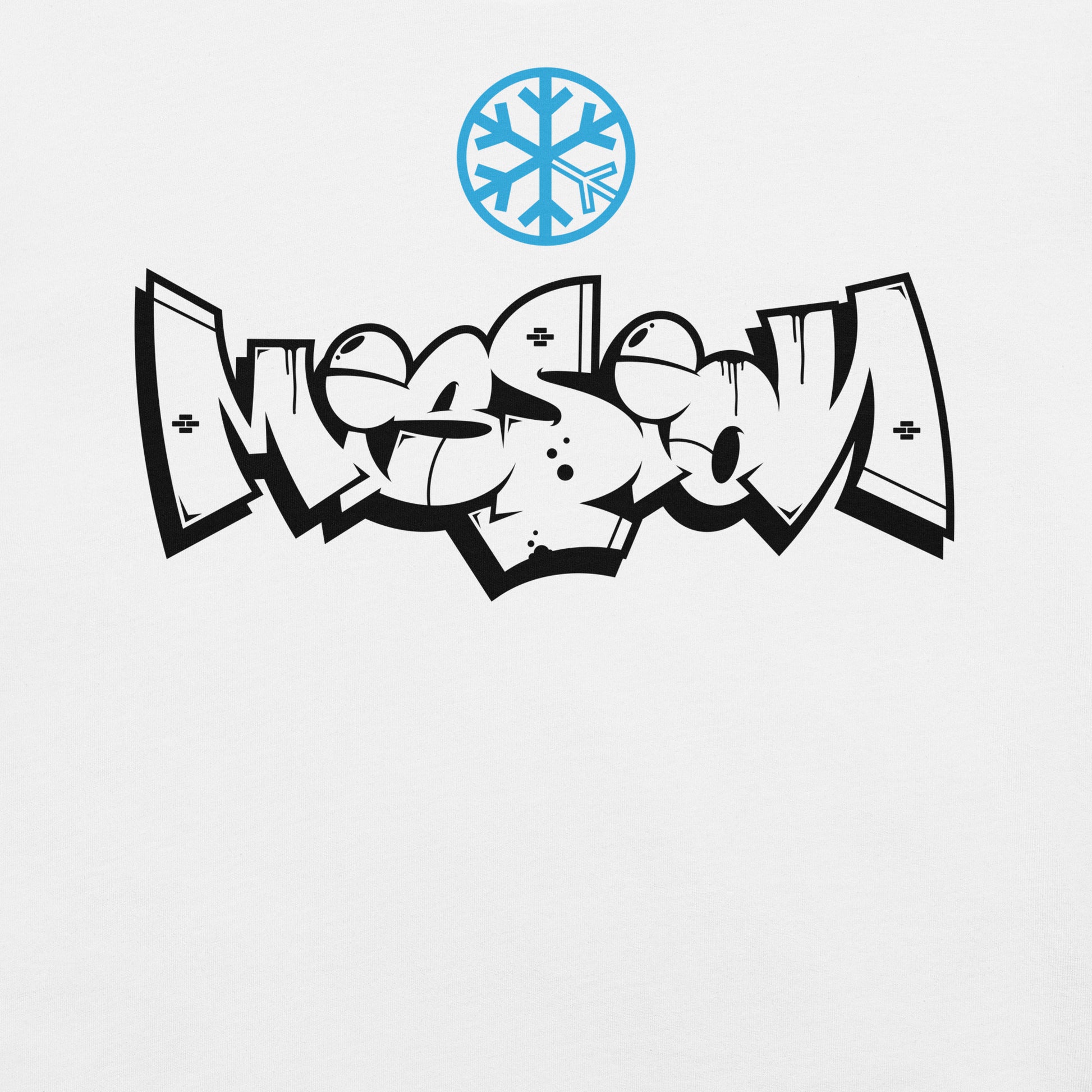 White-Mission Graffiti Piece Tee from B.Different Clothing, graphic, graffiti-inspired streetwear t-shirt