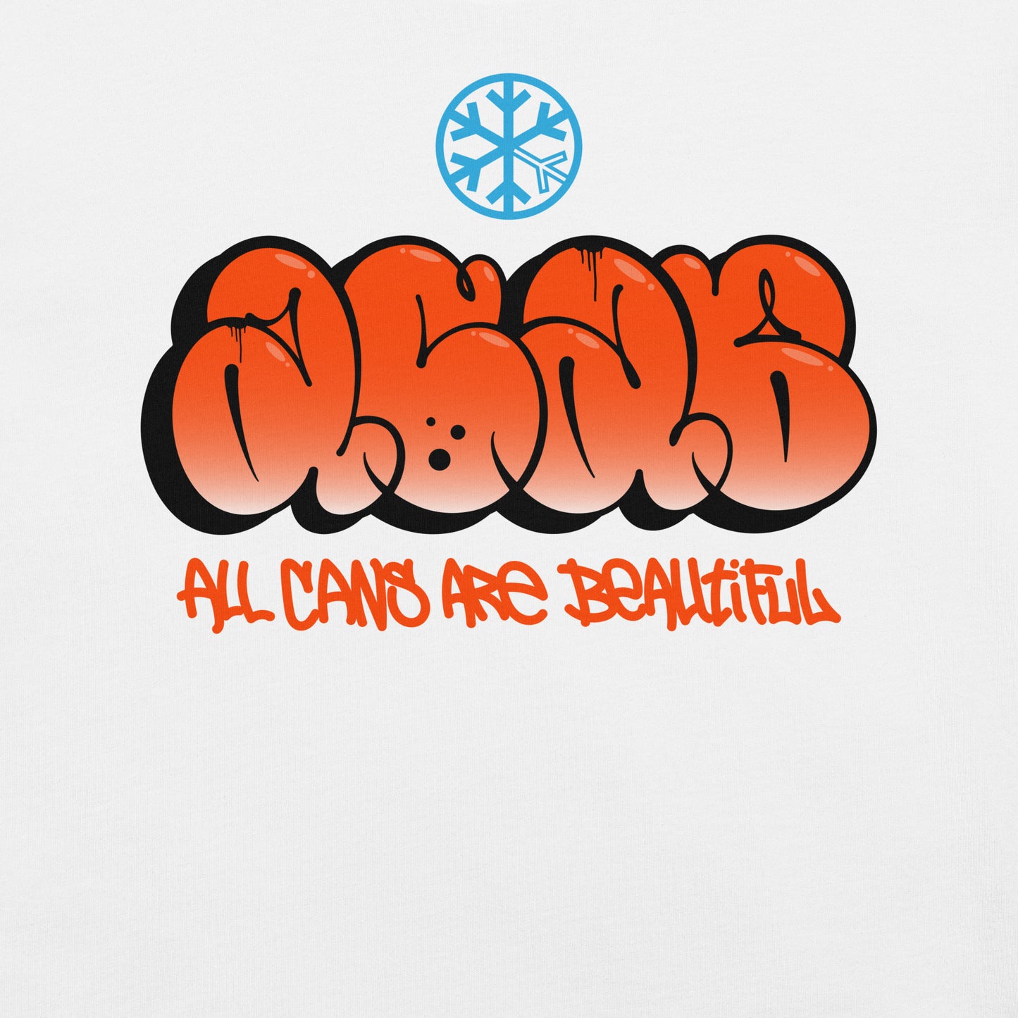 White-ACAB Graffiti Throw-up Tee from B.Different Clothing, graphic, graffiti-inspired streetwear t-shirt