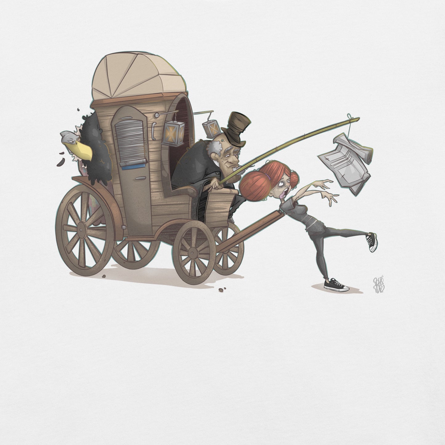 White-Press Corpse Graffiti Tee from B.Different Clothing, graphic, graffiti-inspired streetwear t-shirt