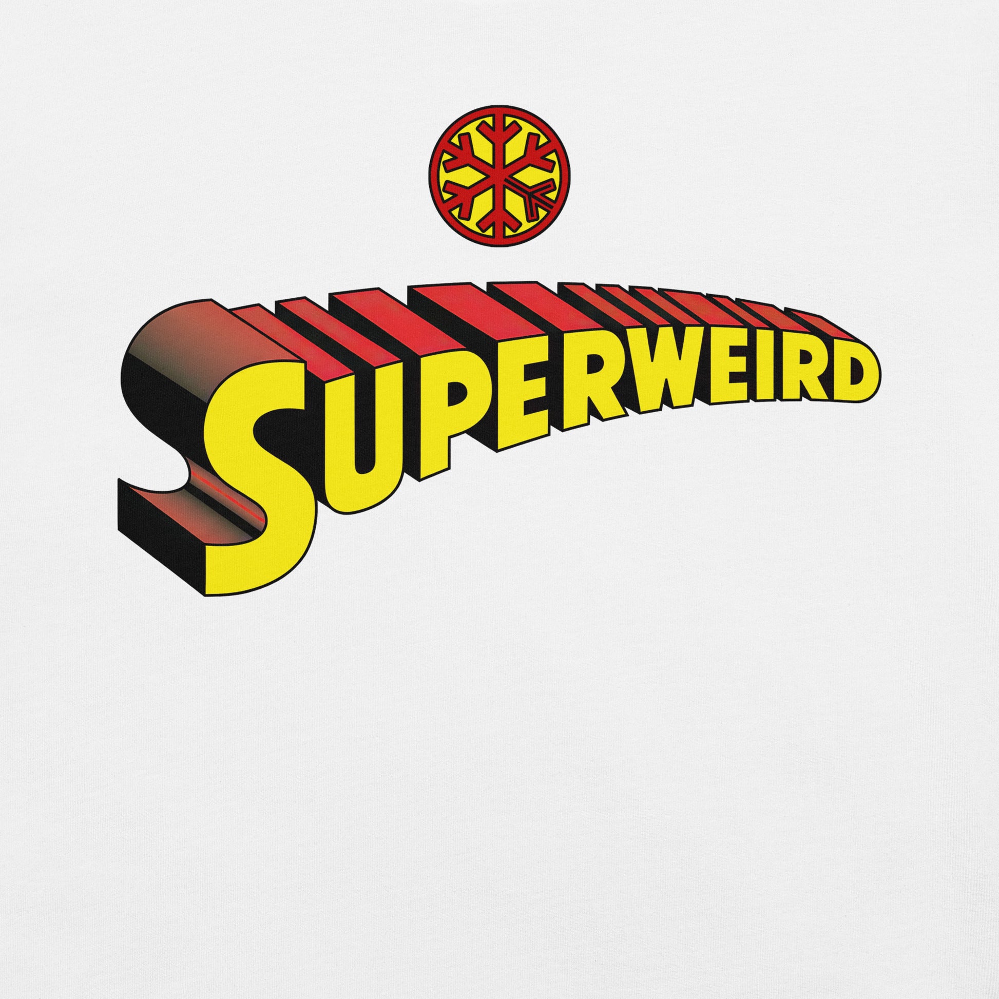 White-Superweird Tee from B.Different Clothing, graphic, graffiti-inspired streetwear t-shirt