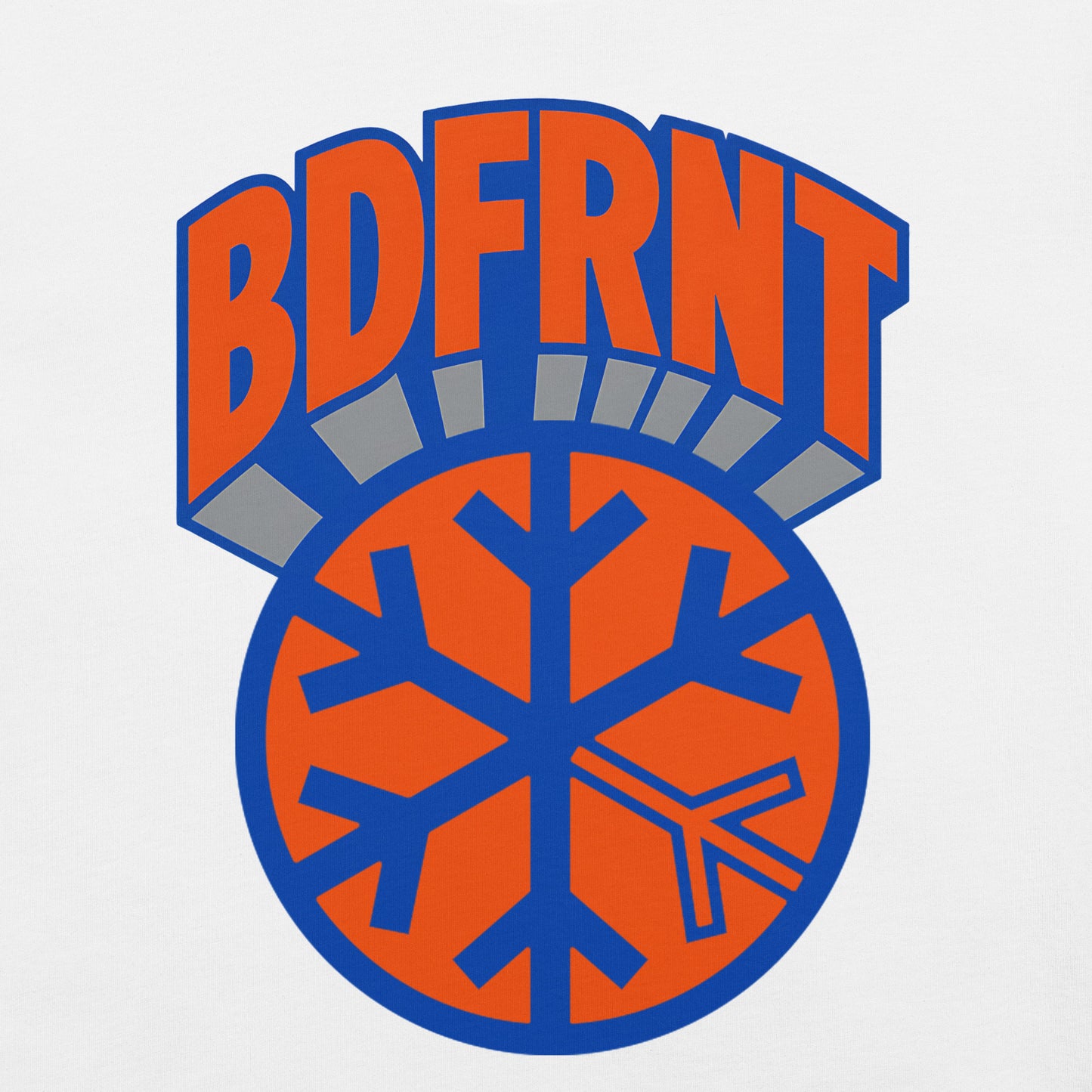 White-BDFRNT Logo 1989 Tee from B.Different Clothing, graphic, graffiti-inspired streetwear t-shirt
