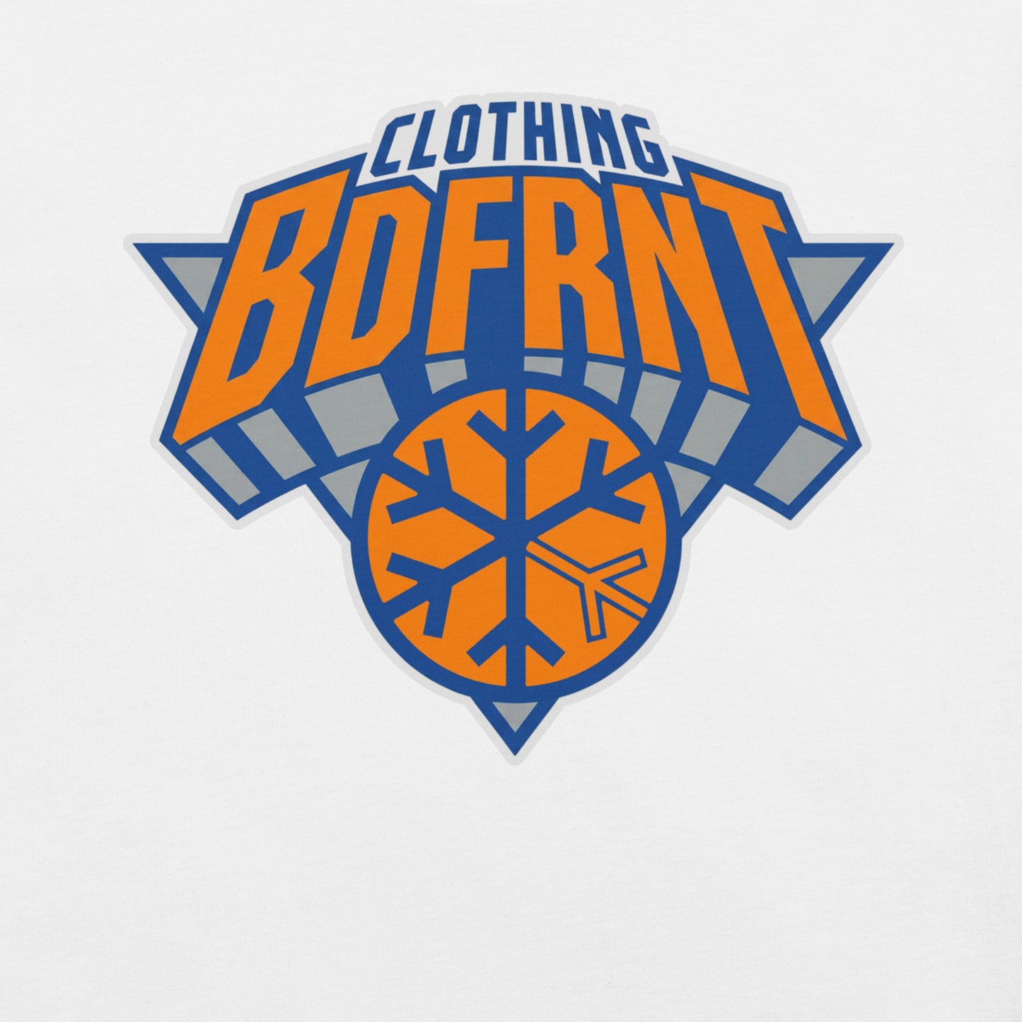 White-BDFRNT Logo 2011 Tee from B.Different Clothing, graphic, graffiti-inspired streetwear t-shirt