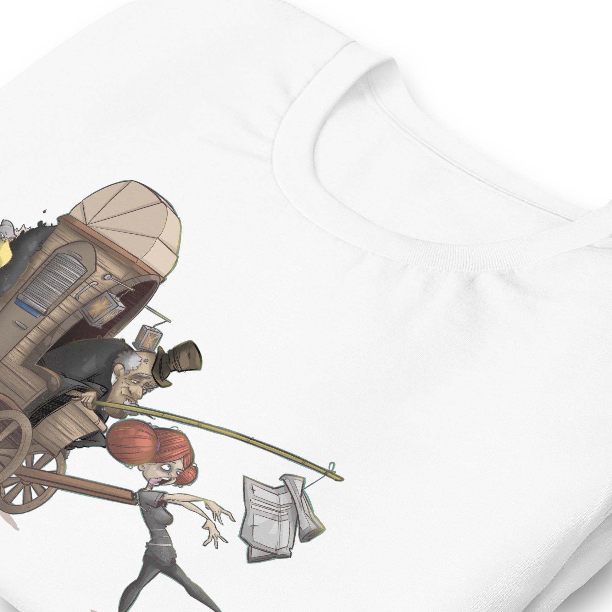 White-Press Corpse Graffiti Tee from B.Different Clothing, detail, graffiti-inspired streetwear t-shirt