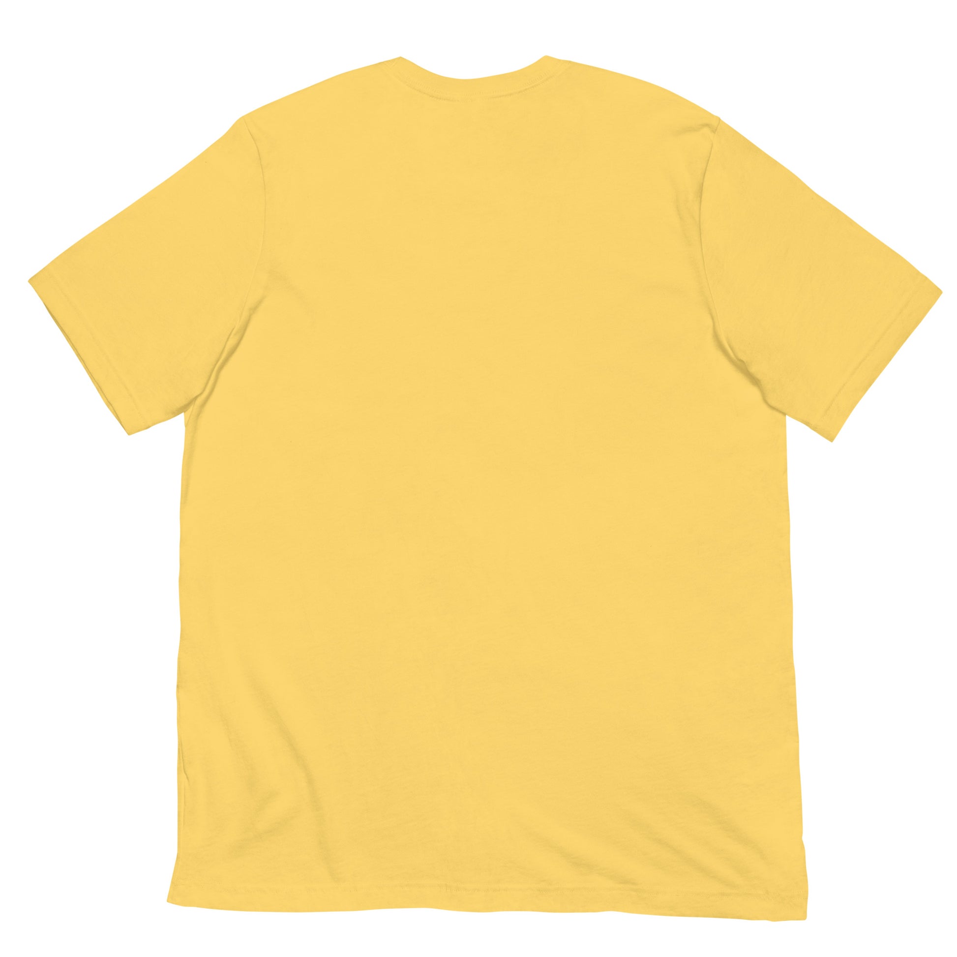 Yellow-The League Tee from B.Different Clothing, back view, graffiti-inspired streetwear t-shirt