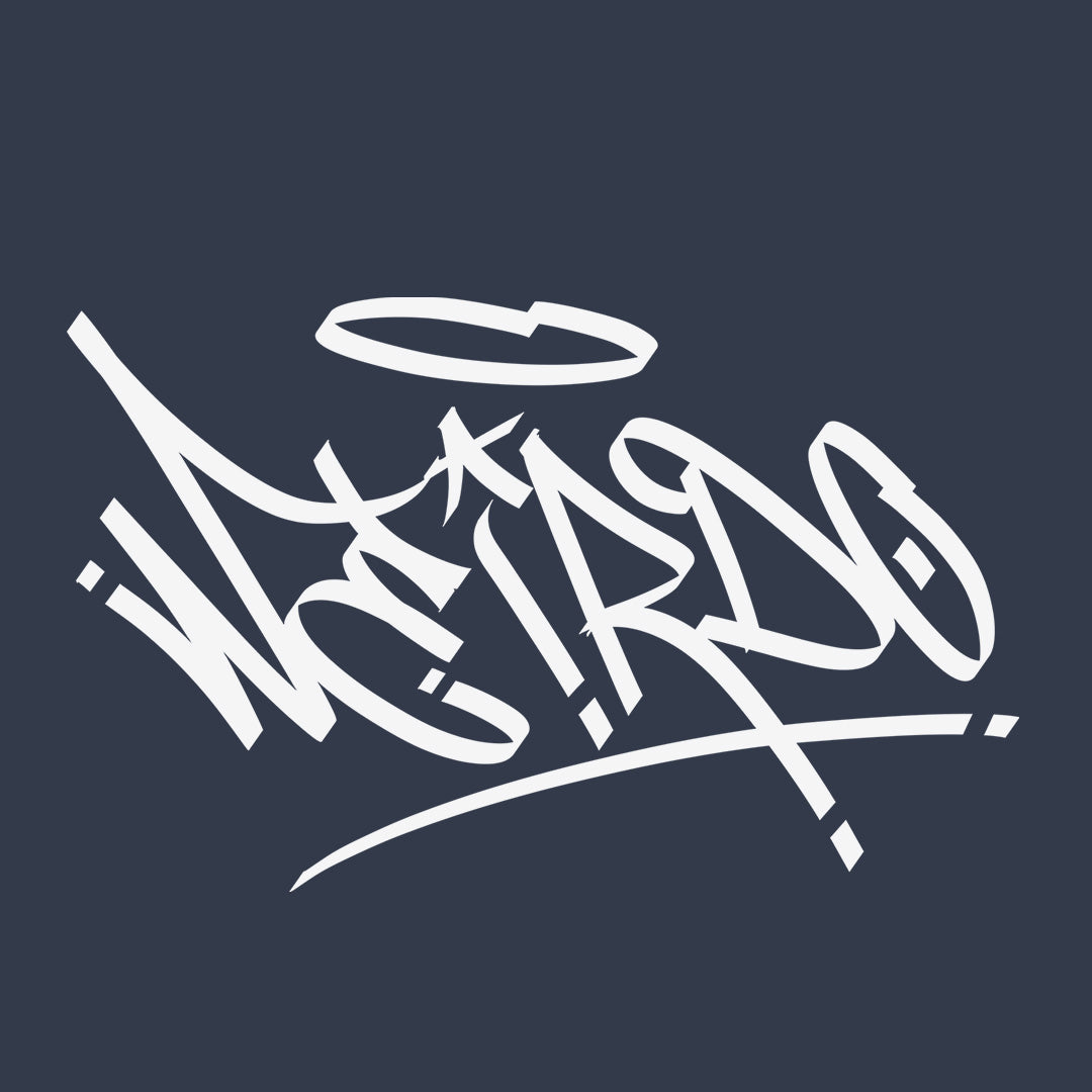 graphic of Weirdo Tag tank top navy by B.Different Clothing independent graffiti street art inspired streetwear