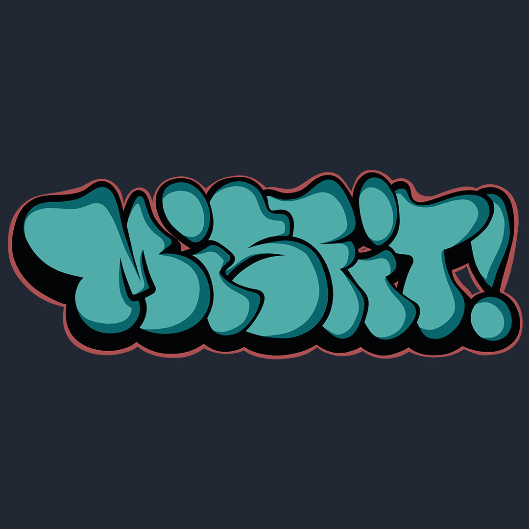 graphic of Misfit sweatshirt by B.Different Clothing street art graffiti inspired streetwear brand