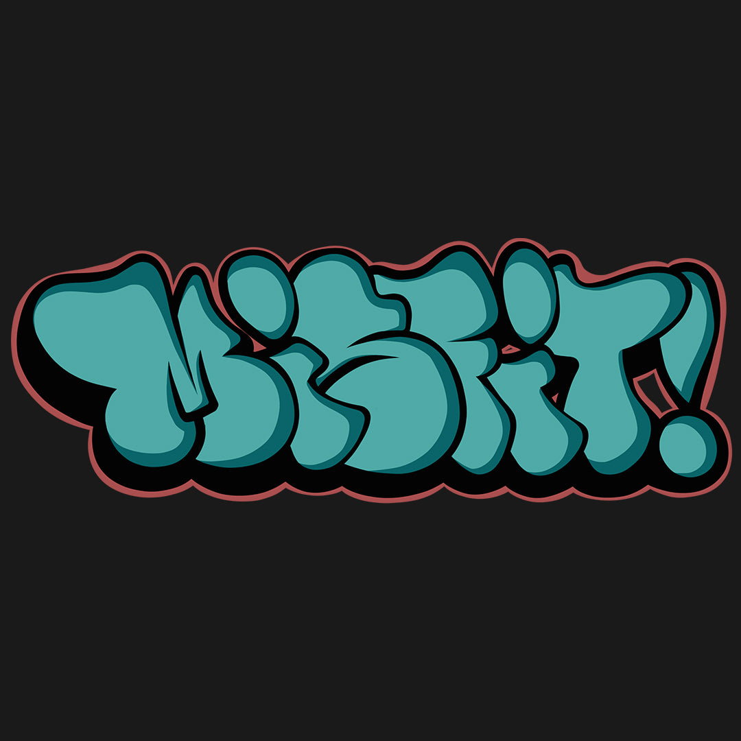 graphic of Misfit tee by B.Different Clothing street art graffiti inspired streetwear brand