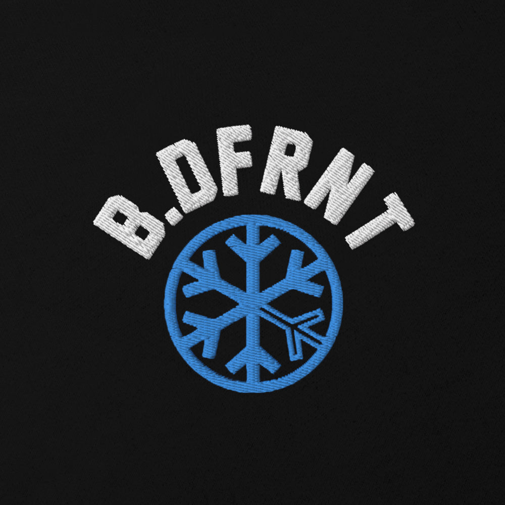 graphic of hoodie black B.DFRNT by B.Different Clothing independent streetwear inspired by street art graffiti
