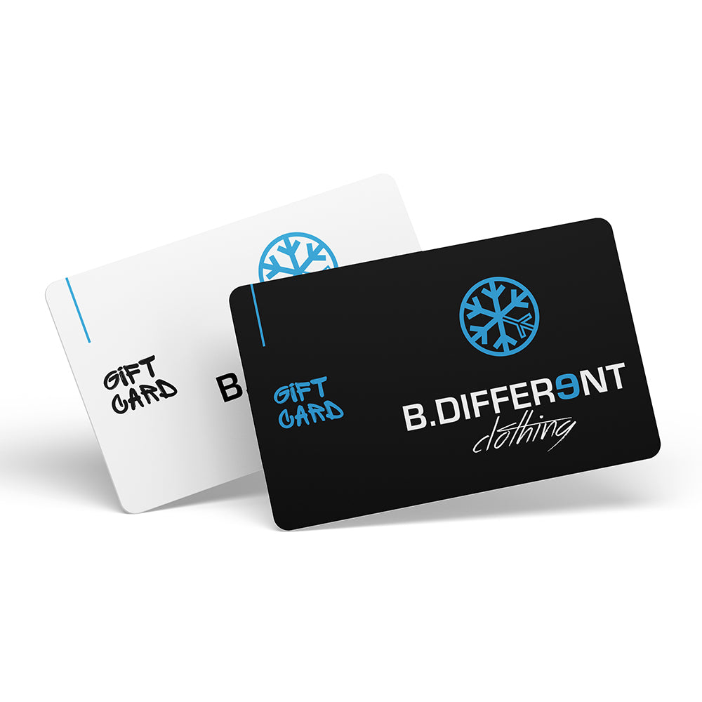 gift card by B.Different Clothing independent streetwear inspired by street art graffiti