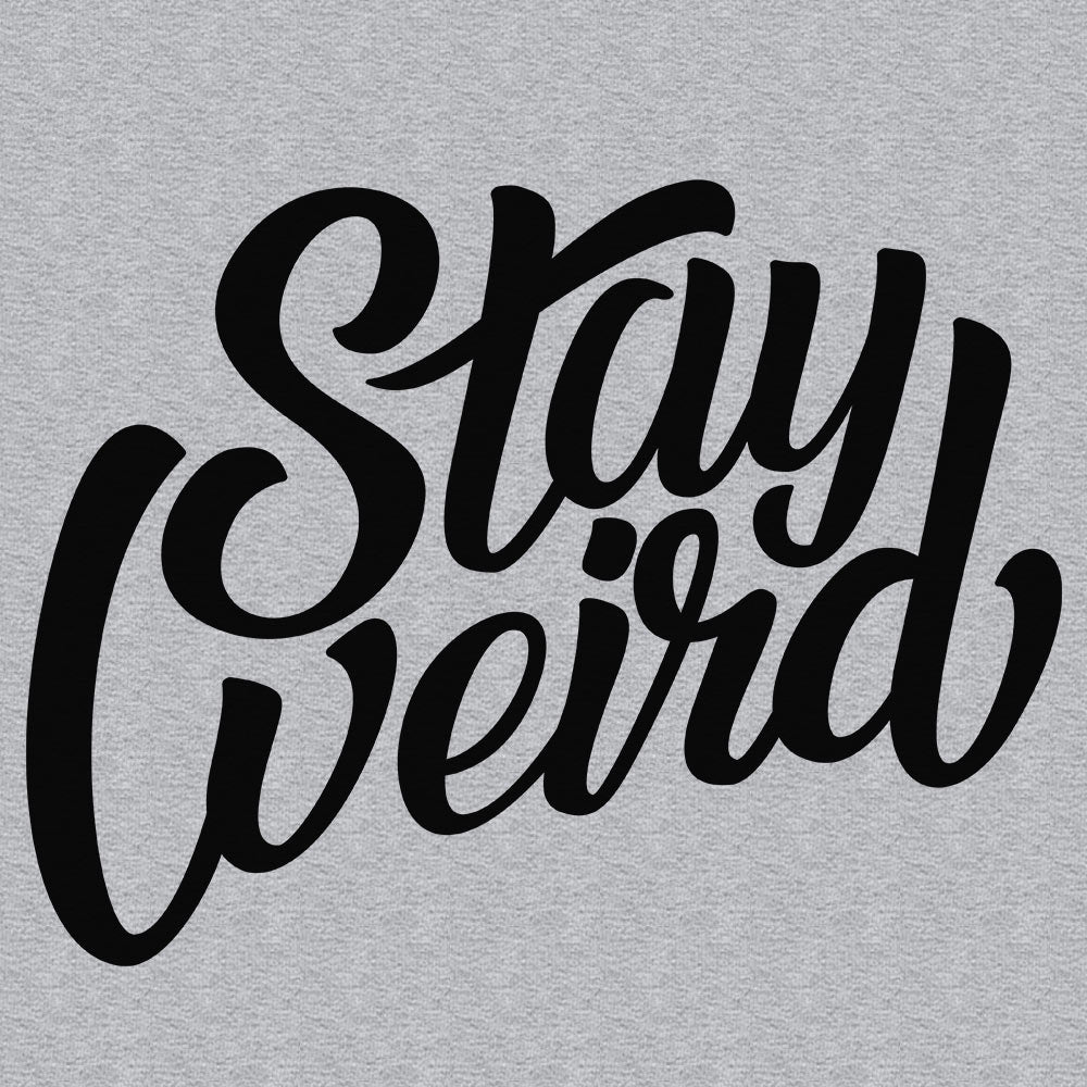 graphic of tank top Stay Weird gray by B.Different Clothing independent streetwear inspired by street art graffiti