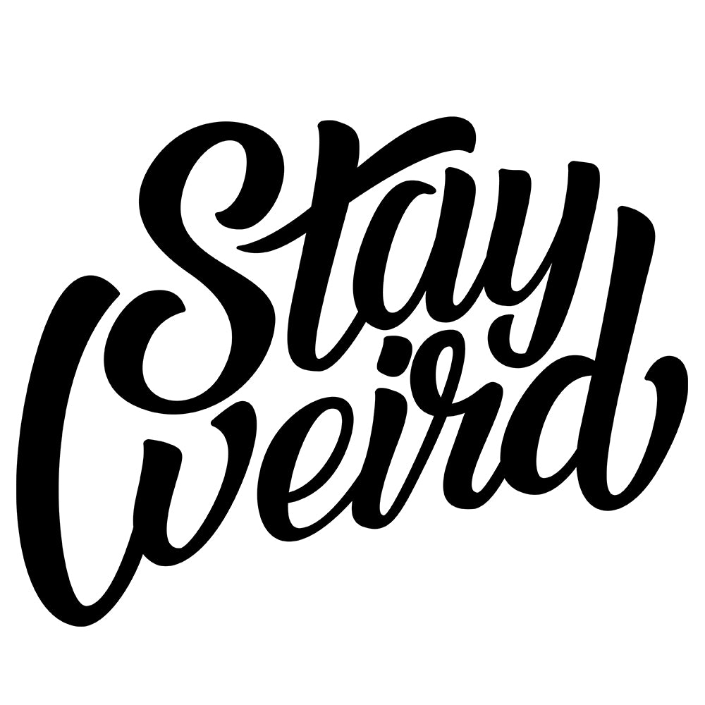 graphic of tank top Stay Weird white by B.Different Clothing independent streetwear inspired by street art graffiti