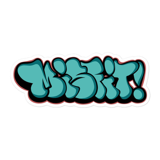 Misfit sticker by B.Different Clothing street art graffiti inspired streetwear brand