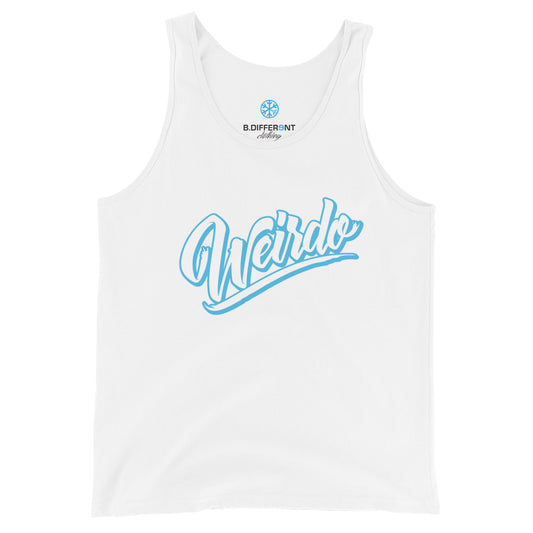 tank top Weirdo white by B.Different Clothing independent streetwear inspired by street art graffiti