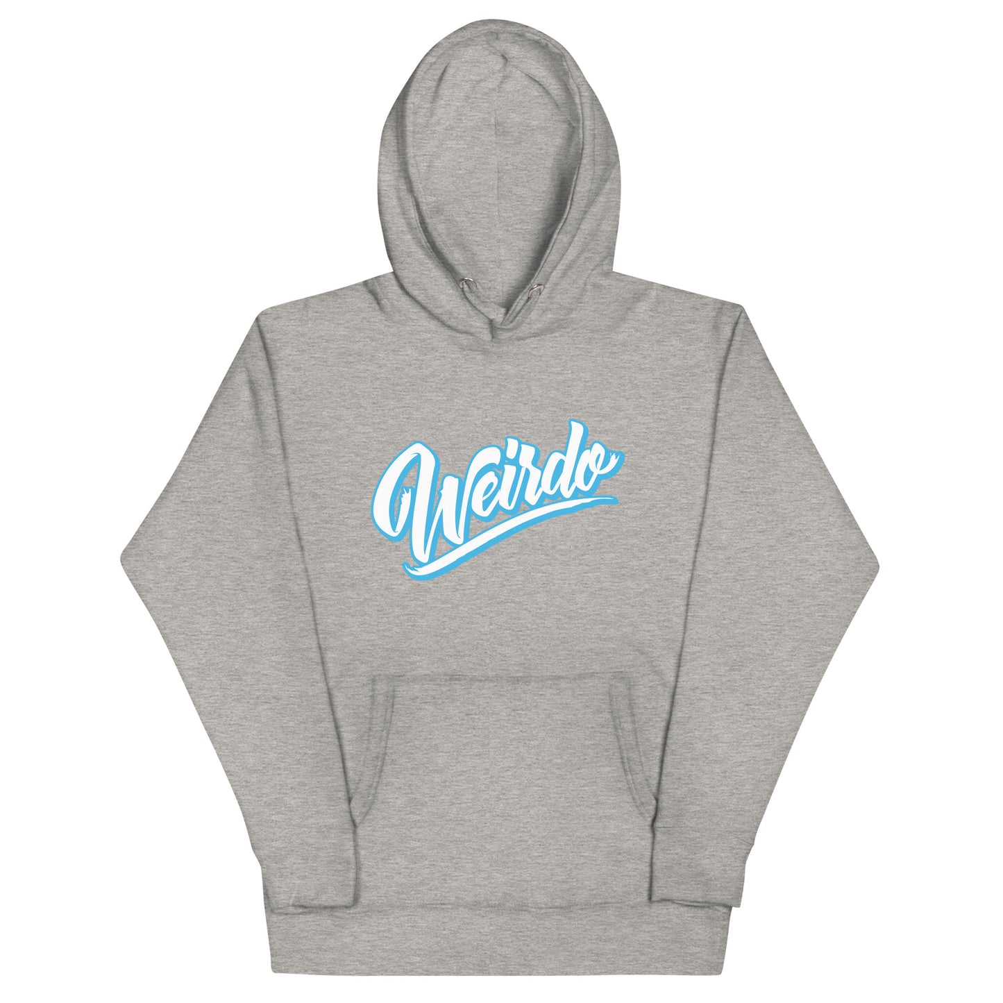 hoodie Weirdo gray by B.Different Clothing independent streetwear brand inspired by street art graffiti