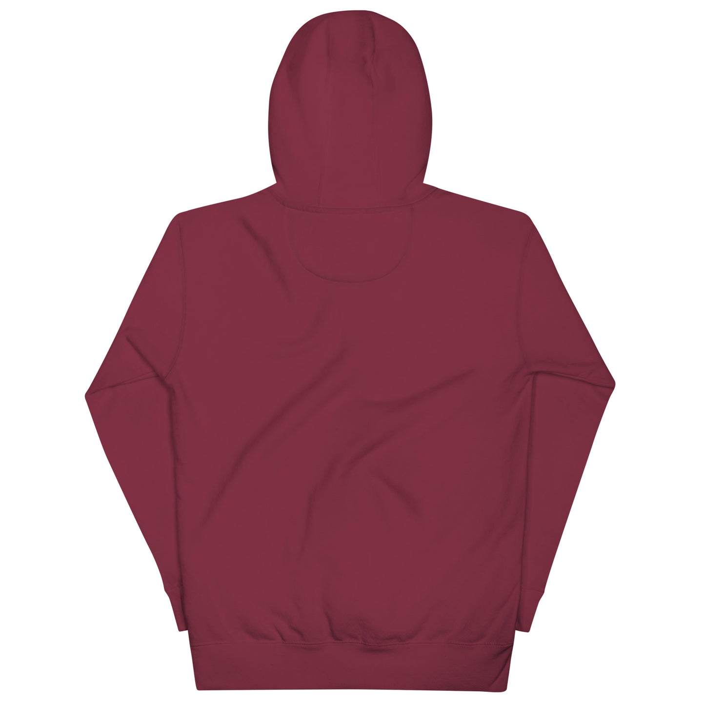 back of hoodie Stay Weird maroon by B.Different Clothing independent streetwear brand inspired by street art graffiti