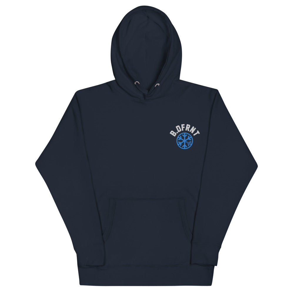 hoodie navy B.DFRNT by B.Different Clothing independent streetwear inspired by street art graffiti