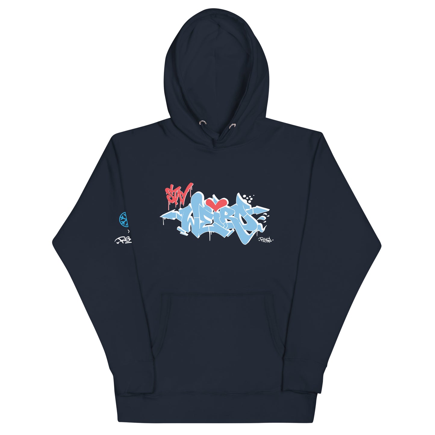 Stay Weird Hoodie by Reys | Navy