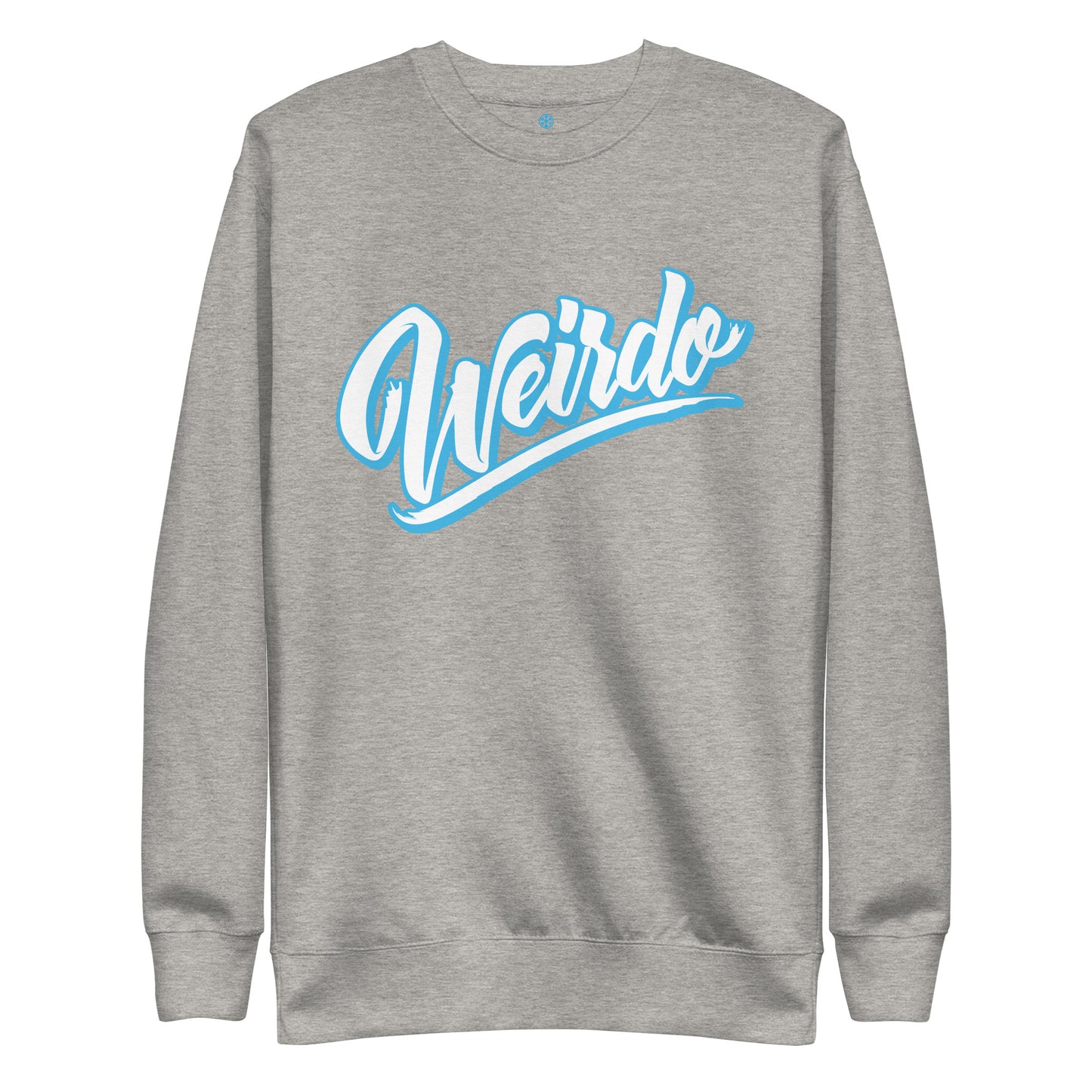 sweatshirt Weirdo gray by B.Different Clothing independent streetwear brand inspired by street art graffiti