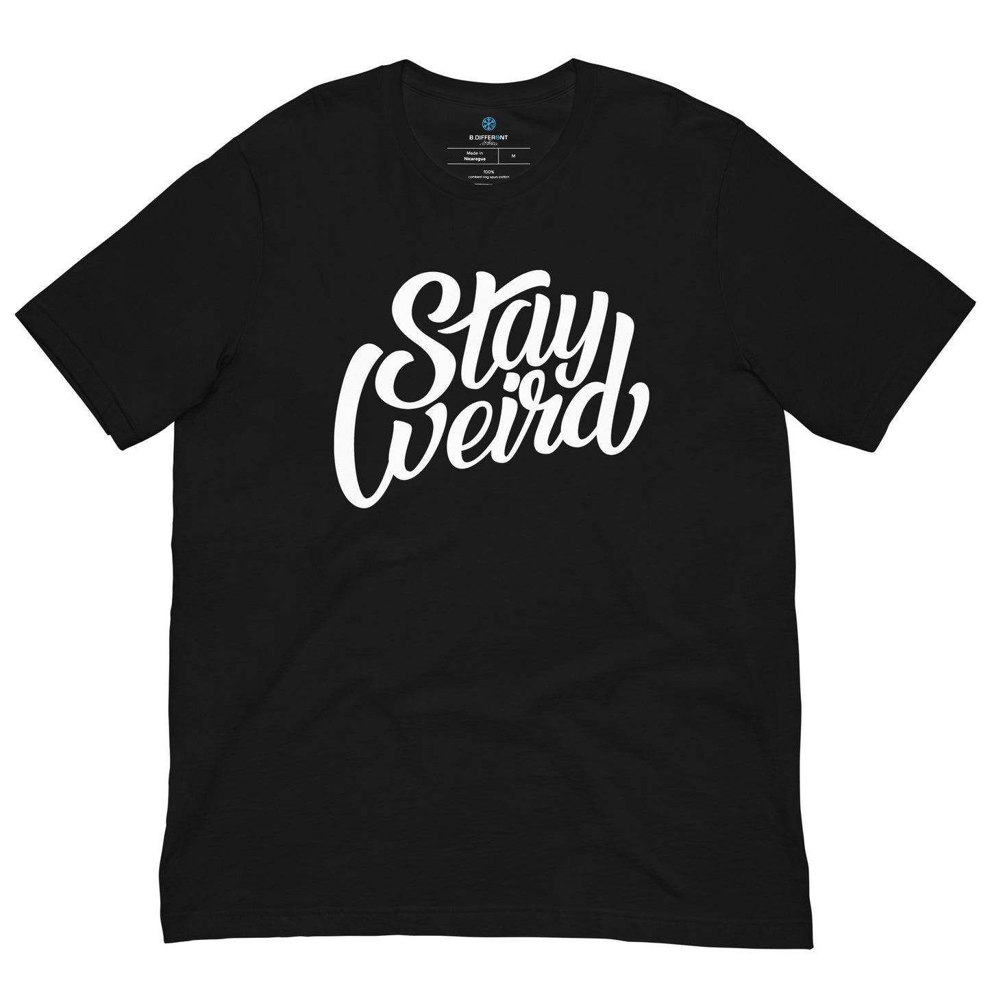 t-shirt Stay Weird Tee black by B.Different Clothing street art graffiti inspired brand