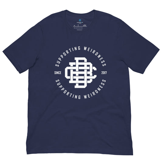 BDC Tee navy by B.Different Clothing street art graffiti inspired brand for weirdos, outsiders, and misfits.