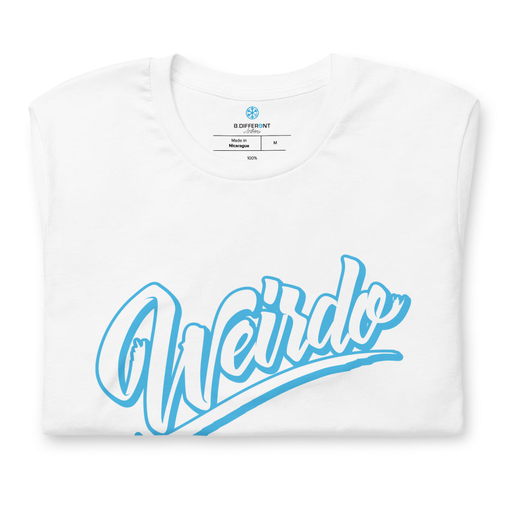 folded Weirdo Tee white by B.Different Clothing independent streetwear inspired by street art graffiti