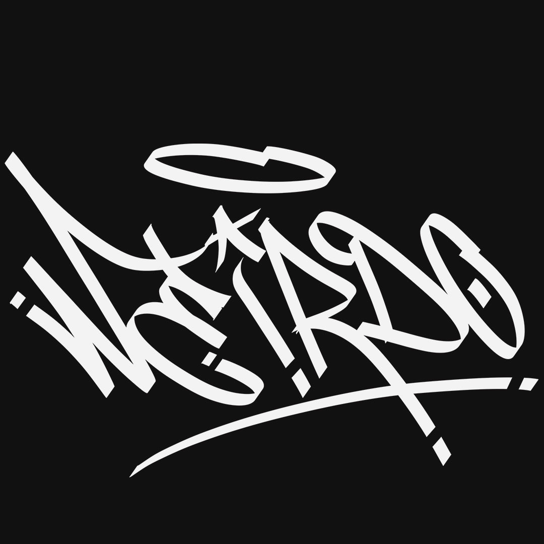 graphic of Weirdo Tag Hoodie black by B.Different Clothing street art graffiti inspired streetwear brand
