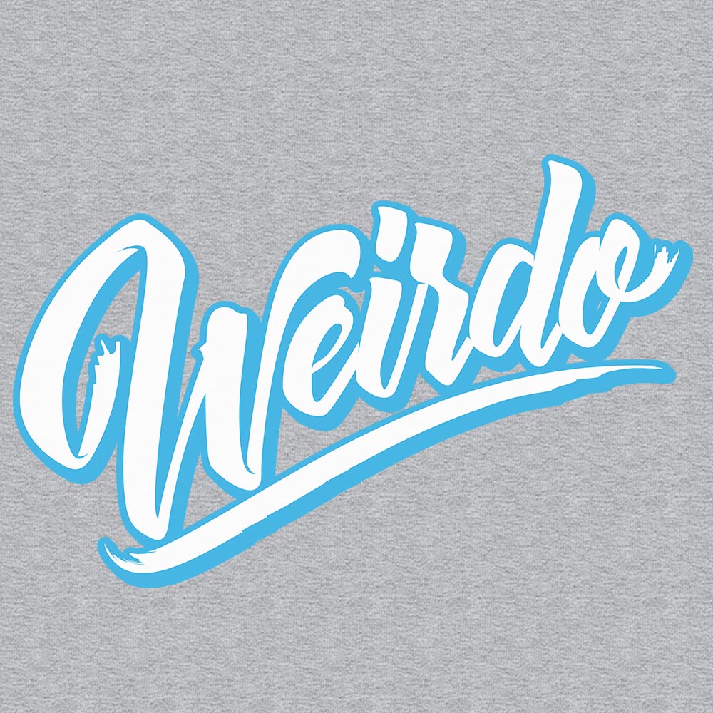 graphic of tank top Weirdo gray by B.Different Clothing independent streetwear inspired by street art graffiti