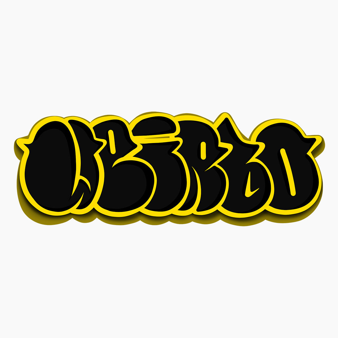 graphic of Weirdo Throwie Tee by B.Different Clothing street art graffiti inspired streetwear brand